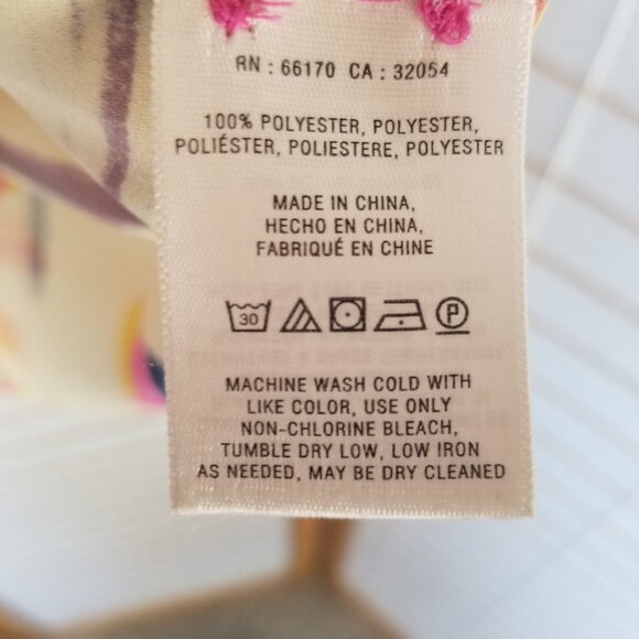 Anthropologie Blouse HD in Paris Watercolor Draped Surplice Neckline Camille 10 - Picture 8 of 10